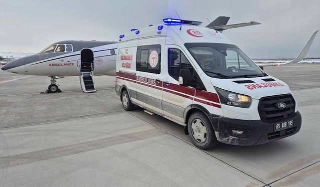 Van'da 3 aylık bebek, uçak ambulansla Konya'ya sevk edildi