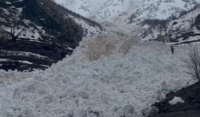 Yüksekova’da çığ paniği