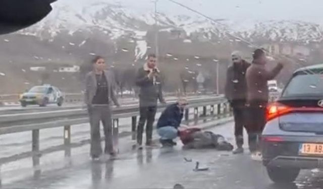 Otomobilin çarptığı bisiklet sürücüsü ağır yaralandı