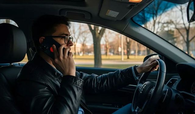 Seyir halinde telefon kullananlara büyük ceza!