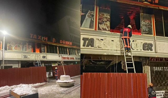 Van'da dönerci dükkanında korkutan yangın