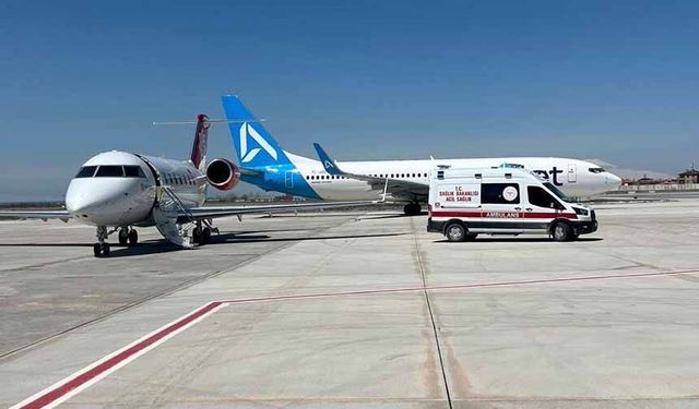 Vanlı iki çocuk için ambulans uçak havalandı