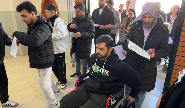 Engelli Kamu Personeli Seçme Sınavı yapıldı