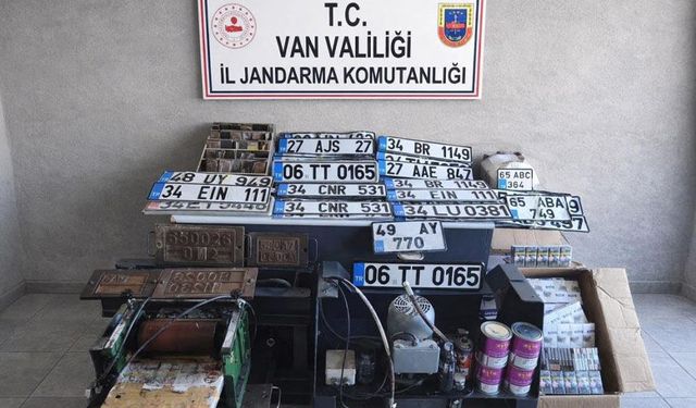 Van’da sahte sahte plaka basanlara operasyon