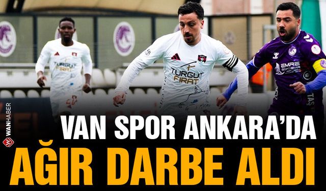Vanspor FK Ankara'da ağır darbe aldı