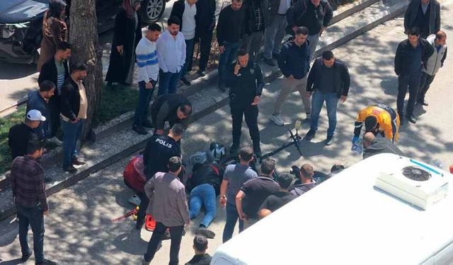 Motosiklet ile elektrikli bisiklet çarpıştı: 2 yaralı
