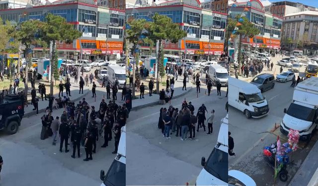Van’da seyyar satıcılara müdahalede gerginlik yaşandı