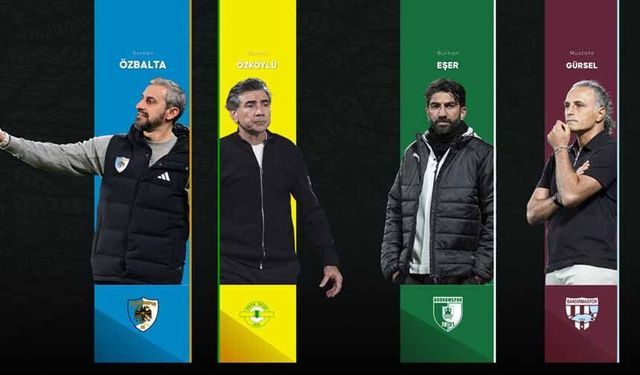 Trendyol 1. Lig'de 4 ekip teknik heyetini değiştirmedi