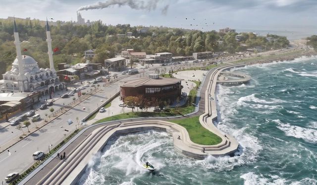 Van Gölü adeta coştu: Şiddetli rüzgar sahil şeridini dev dalgalarla vurdu!
