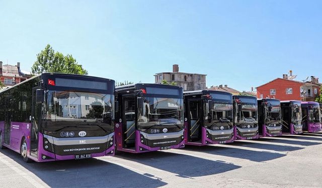Van'da ücretsiz ulaşım başladı