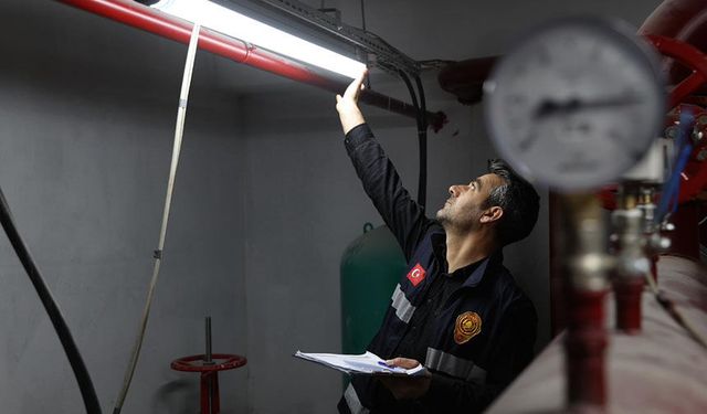 Van’da iş yerlerine yangın denetimi