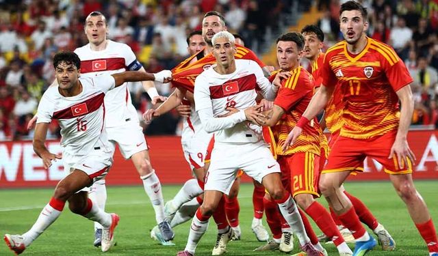 Milliler, Dünya Kupası öncesi Kuzey Makedonya'yı farklı geçti