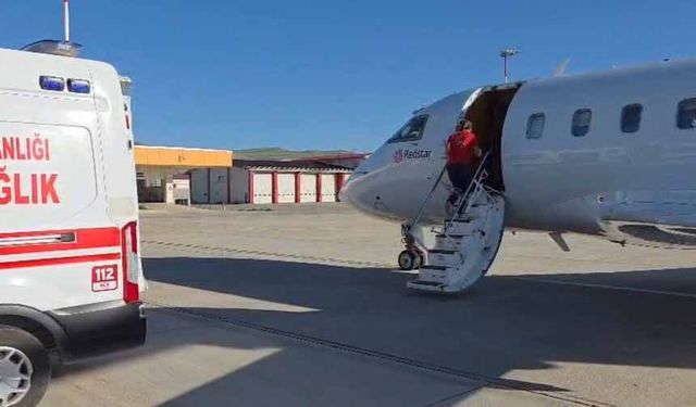 Van ve Muş'tan iki bebek ambulans uçakla İstanbul'a sevk edildi