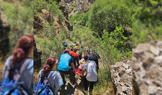 Hakkari'de kayalıklardan düşen vatandaş kurtarıldı