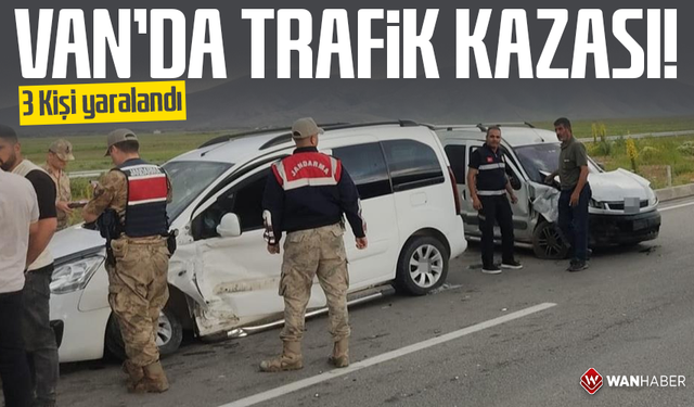 Çaldıran'da trafik kazası: 3 yaralı