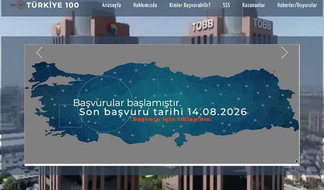"Türkiye 100" programı için başvurular başladı