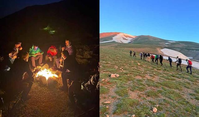 Diyarbakırlı 19 dağcı Süphan Dağı'na zirve yaptı