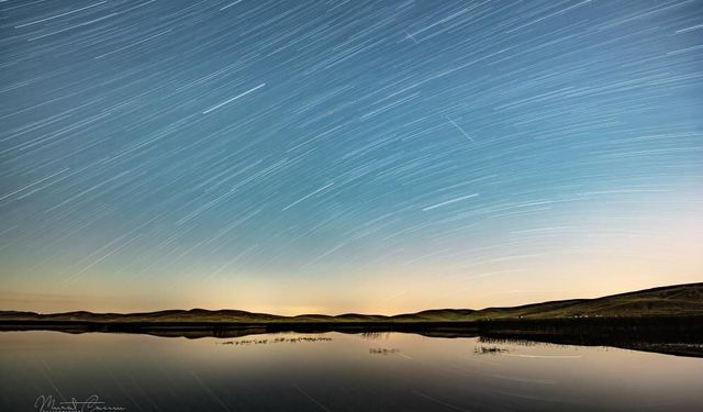 Van’da doğa fotoğrafçıları Perseid meteor yağmurunu gözlemledi