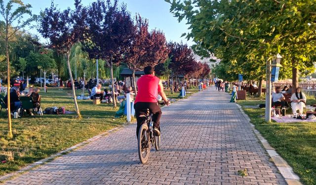 Van Gölü sahillerinde hafta sonu yoğunluğu