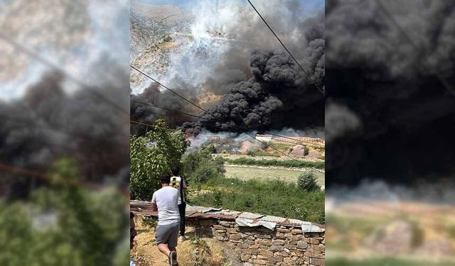 Hakkari'de yangın paniği