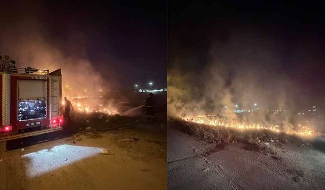 Van'da örtü üstü yangını