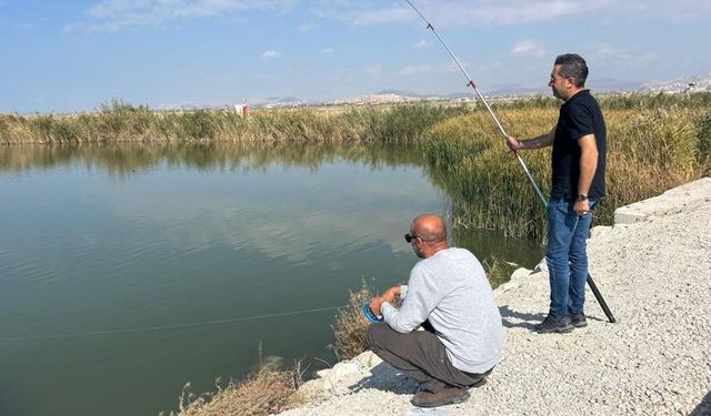 Van'da amatör balıkçıların aynalı sazan mesaisi