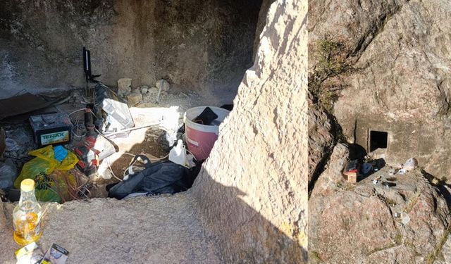 Van’da kaya mezarında kaçak kazı yapan 5 şüpheli suçüstü yakalandı