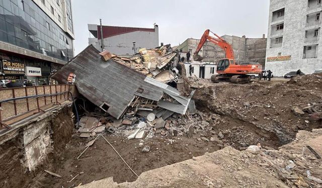 Van’da kazı alanının yanındaki lokanta çöktü