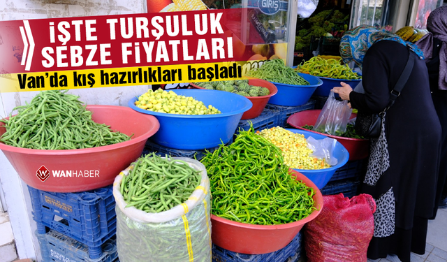 Van’da kış hazırlıkları başladı! İşte turşuluk sebze fiyatları...