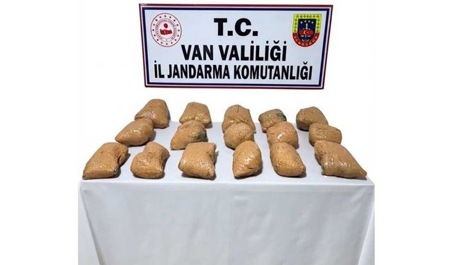Van'da jandarmadan uyuşturucu operasyonu