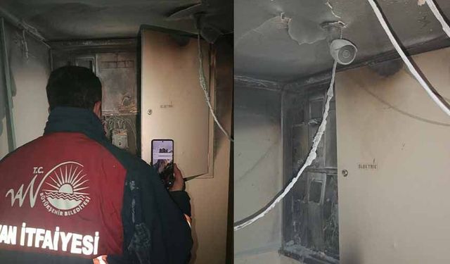 Van'da otelde çıkan yangın paniğe neden oldu
