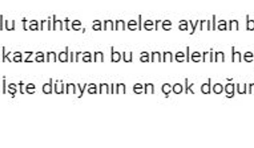 Dünyanın en çok doğum yapan 10 annesi