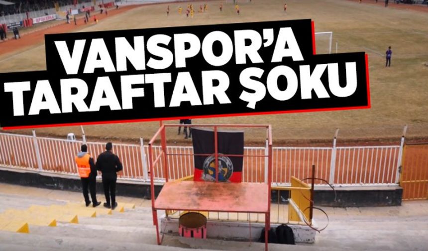 Vanspor'a Taraftar Şoku!