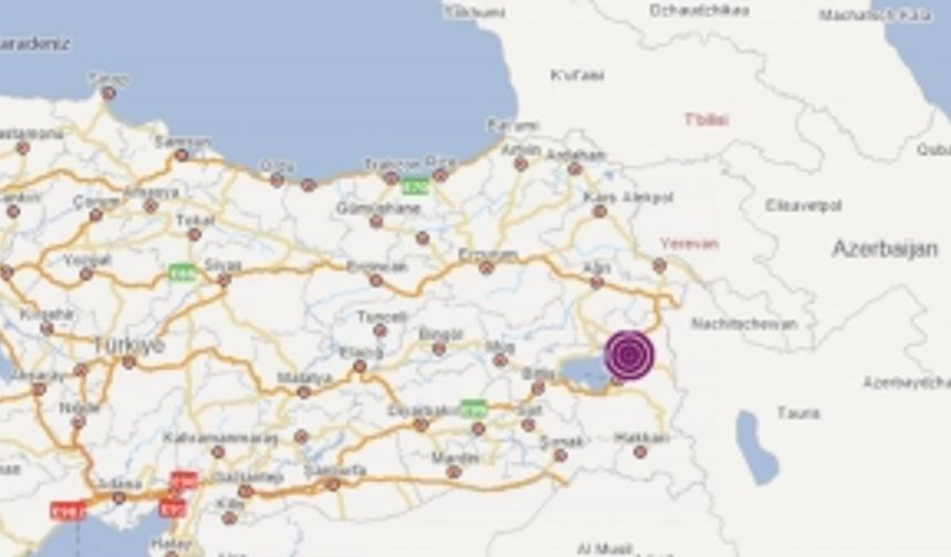 Van'da 5.3 Şiddetinde Deprem!