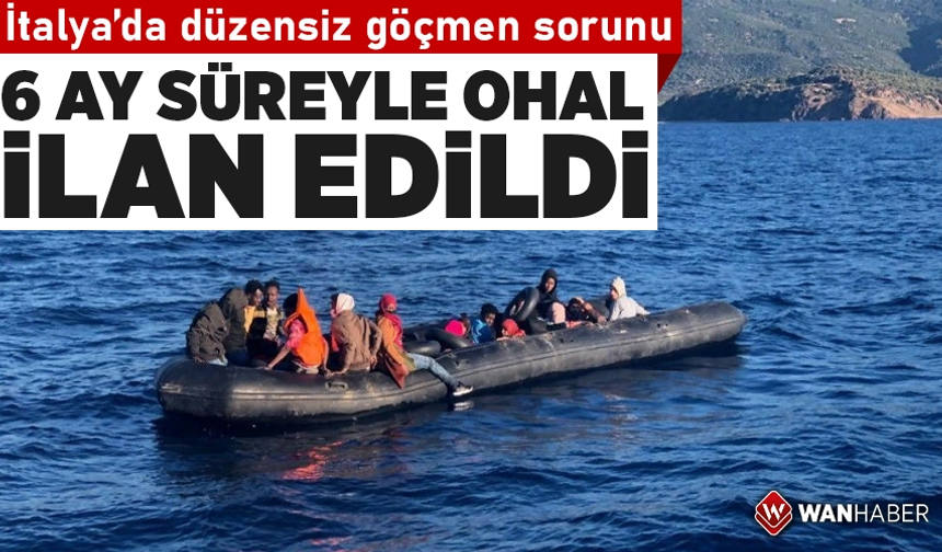 İtalya’da düzensiz göçmen akını: OHAL devreye girdi