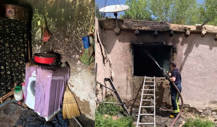Van’da korkutan ev yangını!