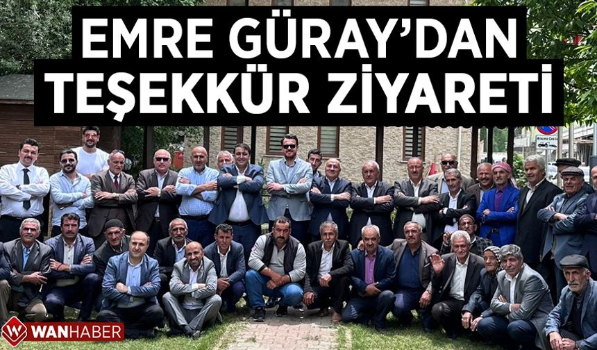 Emre Güray'dan Çatak ve Bahçesaray'a ziyaret