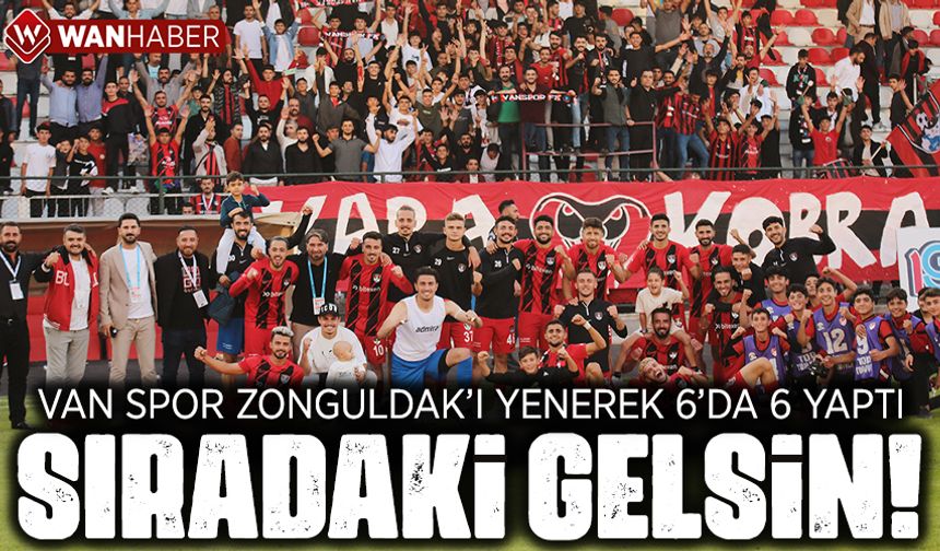 Van Spor, Zonguldak'ı son dakika golüyle ezdi geçti!