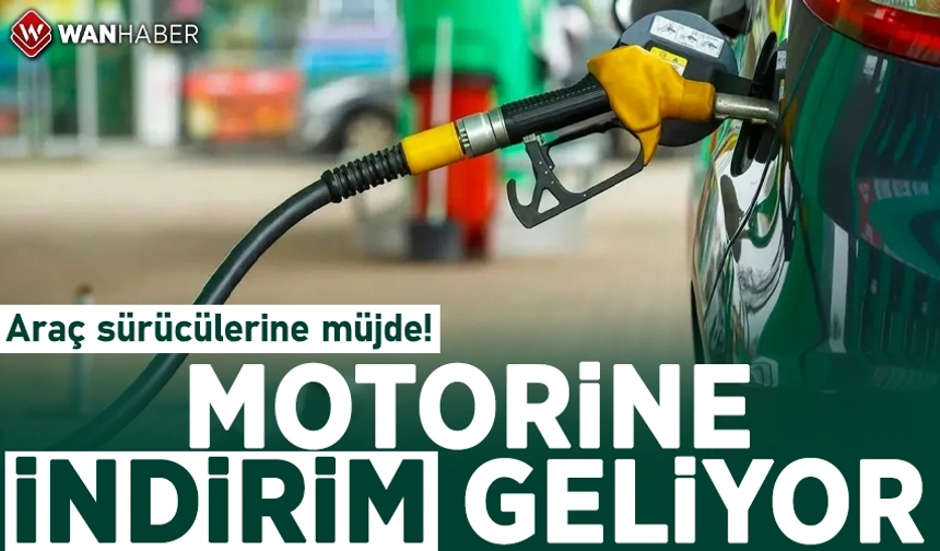 Motorine indirim geliyor