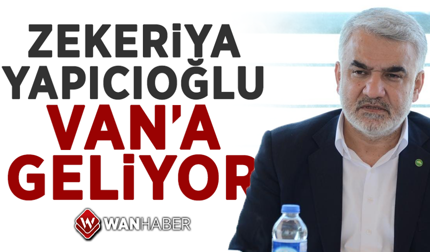 HÜDA PAR Genel Başkanı  Yapıcıoğlu Van’da partisinin il kongresine katılacak