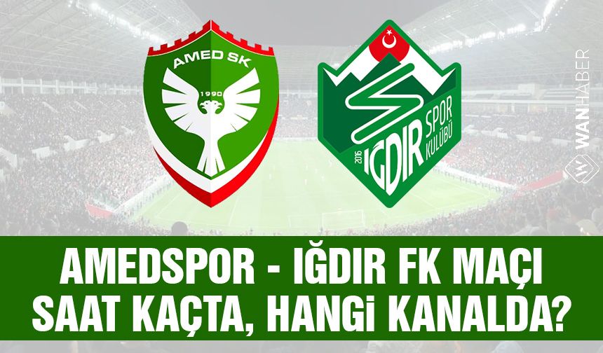 Amedspor - Iğdır FK maçı saat kaçta, hangi kanalda canlı verilecek?