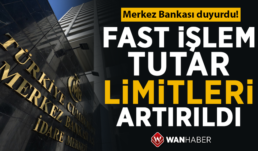 FAST sistemi işlem tutar limiti artırıldı