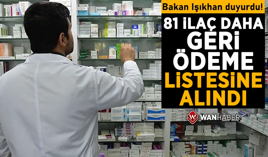 SGK'nin geri ödeme listesine 81 ilaç daha eklendi