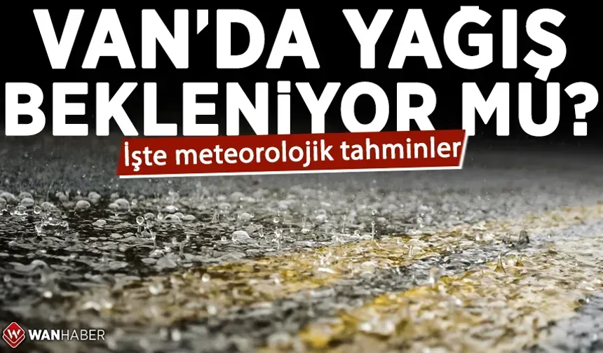 Van’da yağış bekleniyor mu? İşte meteorolojik veriler…