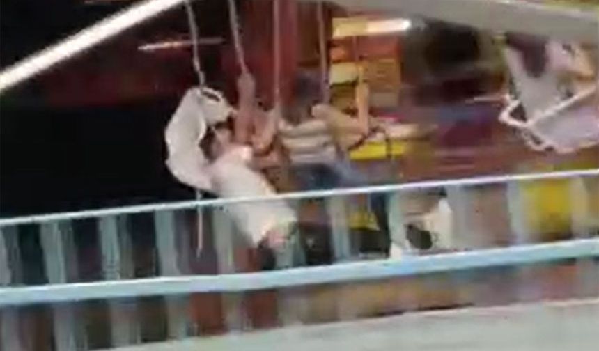 Van'daki bir lunaparkta faciadan dönüldü!