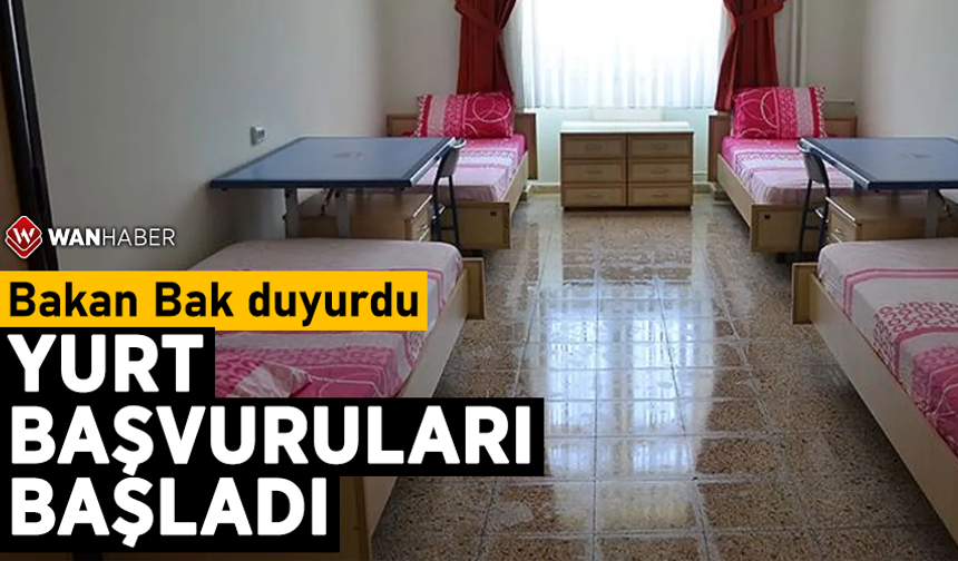 Gençlik ve Spor Bakanlığı yurt başvuruları başladı