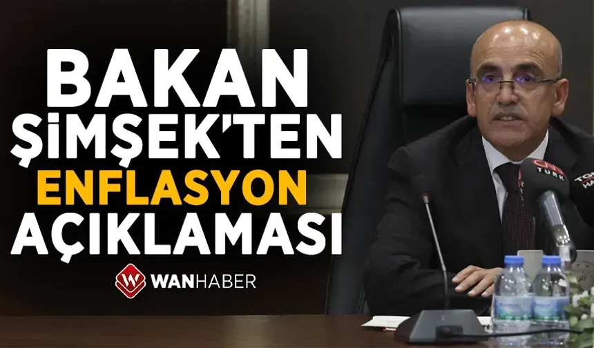 Bakan Şimşek'ten enflasyon açıklaması!