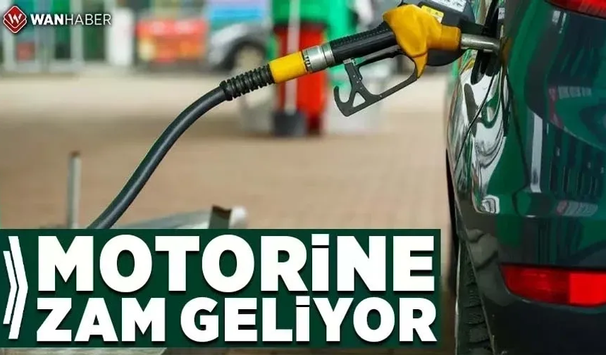 Benzinden sonra bir zam da motorine geliyor