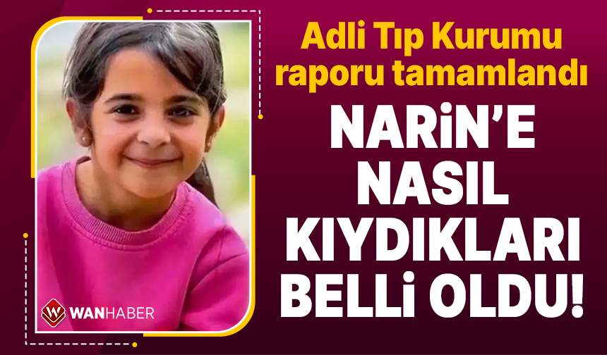 Narin Güran'ın ölümüne ilişkin Adli Tıp Kurumu raporu tamamlandı