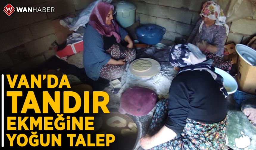 Van'da tandır ekmeğine yoğun talep